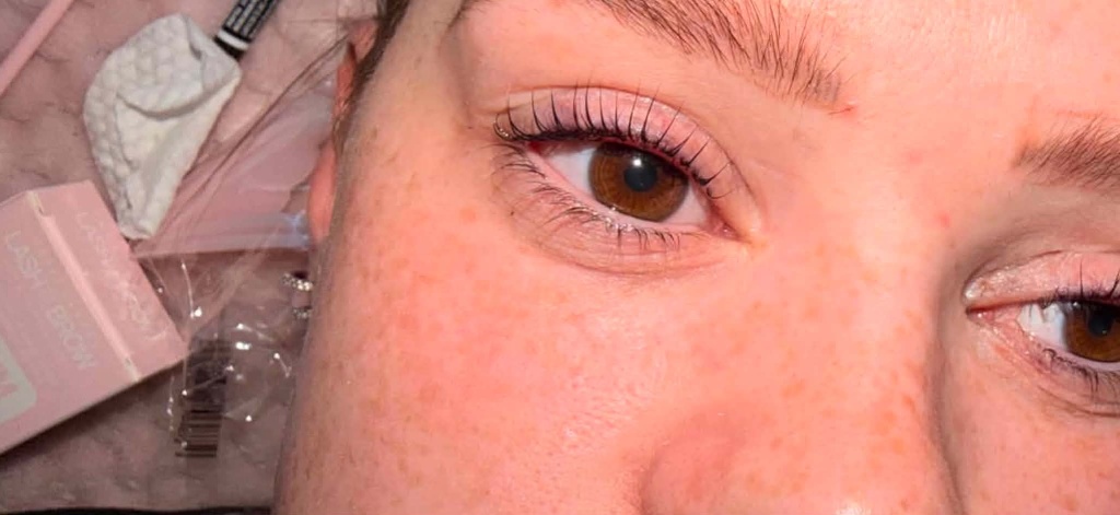 LVL Lash Lift natural lift and curl results by Sophie McPartland