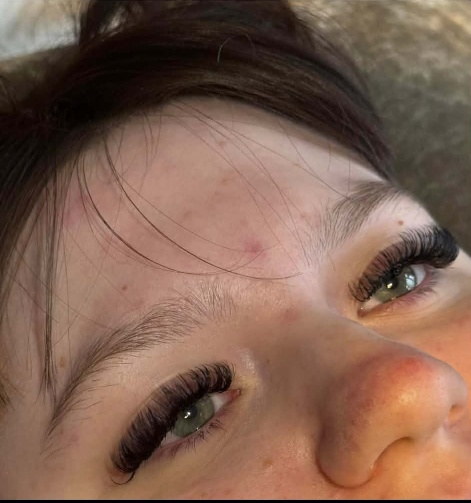 Russian Volume eyelash extensions by Sophie McPartland